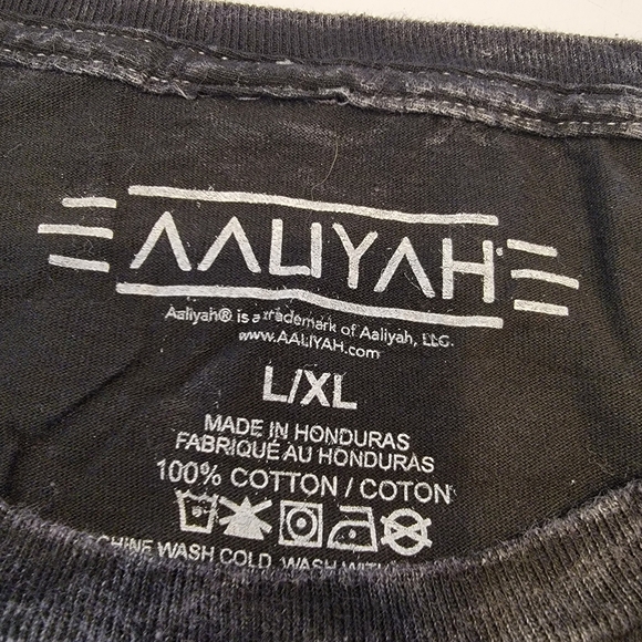 Aaliyah Princess of R&B Graphic Tee Stone Washed Size L/XL NEW! - Picture 4 of 8